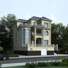 欧式古典独栋别墅3D模型下载